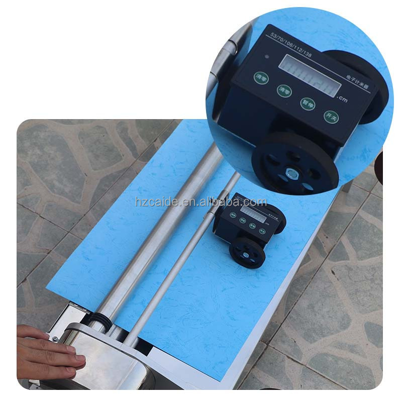 hand-operated stainless steel wallpaper gluing machine