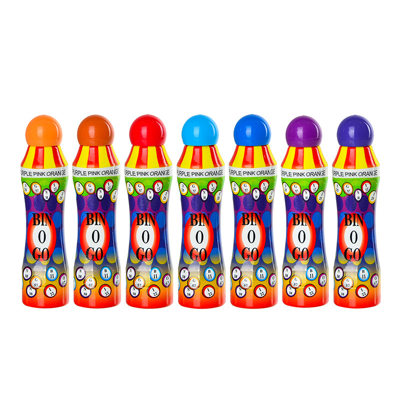 OEM Bingo markers lotto card dauber tools 3oz 80ml logo big capacity 18mm sponge FOB dry erase graffiti ink dabber bingo marker