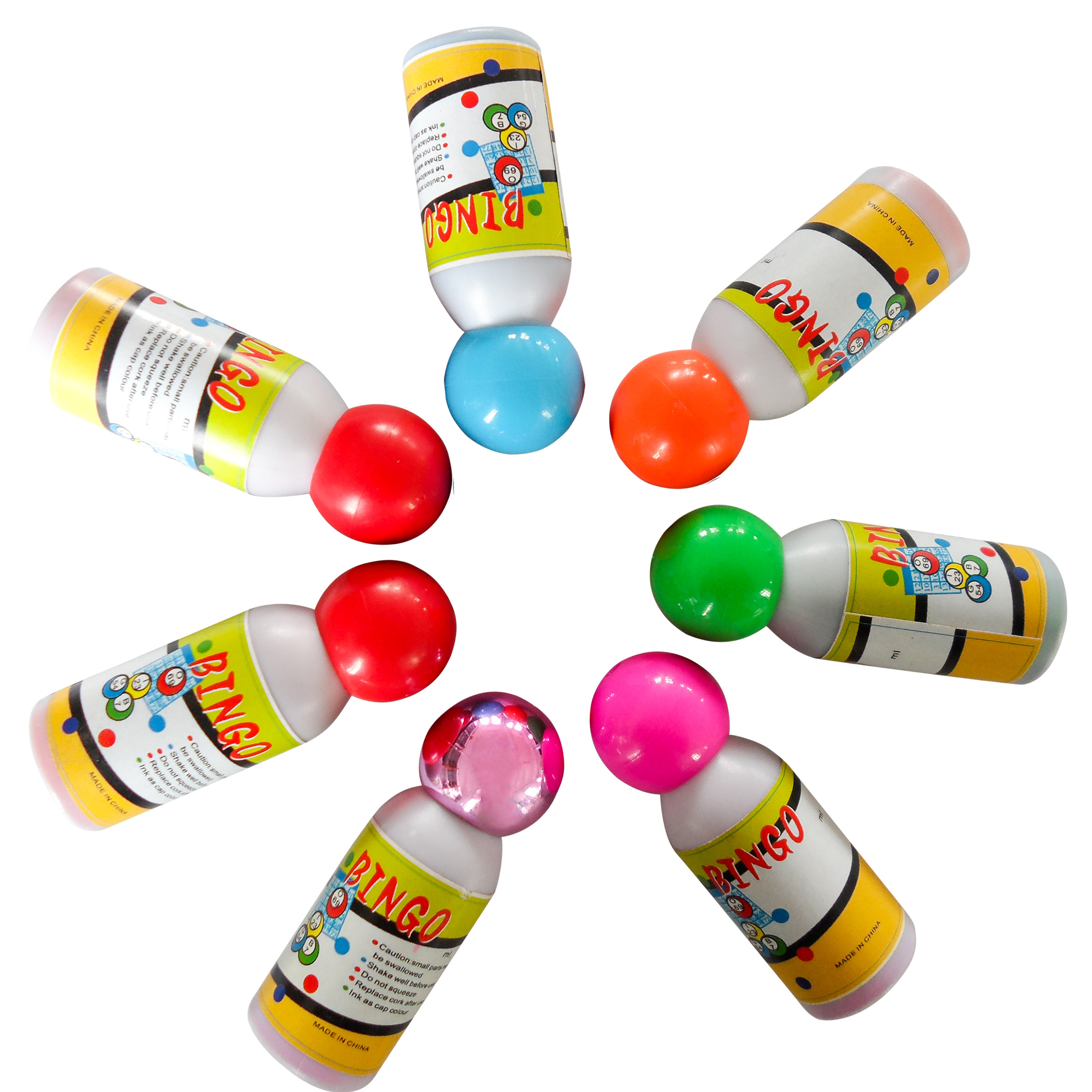 Mini bingo daubers 10ml capacity small bingo dabber bingo markers graffiti dot painting marker