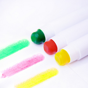 gel wax highlighter pen chalk pastels wax oil pastel highlighter crayon stationery sets 3 colors fluorescent crayon