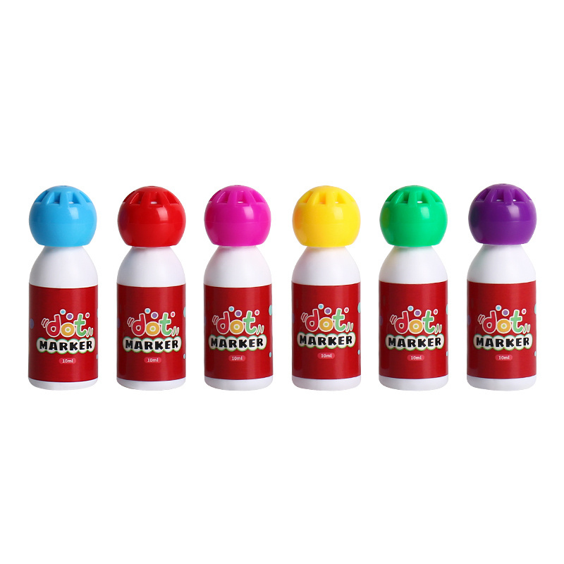 mini size Unique bingo daubers, 10 mm sponge nib 10 ml eco friendly colorful inks wholesale customize bingo dabbers marker