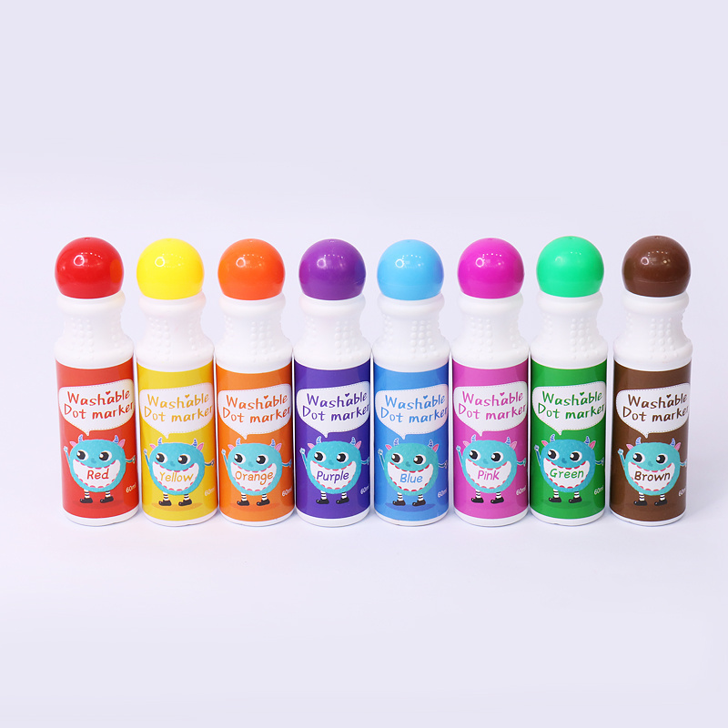 superdots kids washable coloring markers art set, little monster pack dot painting marker empty graffiti drawing pens for bingo