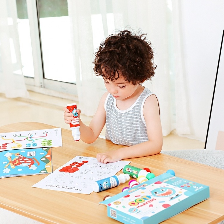 Educational toys dot painting art kit, non toxic kids washable dot marker Pack Activity Books drawing toys School Supplies