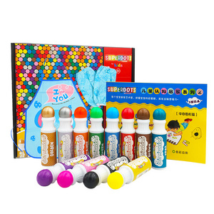 Educational toys dot painting art kit, non toxic kids washable dot marker Pack Activity Books drawing toys School Supplies