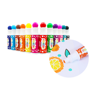 Washable bingo daubers, non toxic inks no bleeding colorful dot markers refillable graffiti markers for painting and game sets