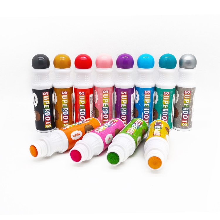 High quality private logo water based ink Paint marker pens washable dot markers kids doodling marker