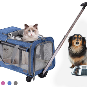 Popular Use Expandable Carry On Travel Pet Dog Carrier with Wheels pet carrier stroller