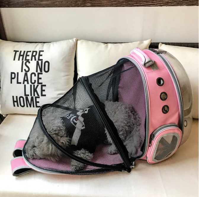 C&C Expandable Bubble Cat Carrier Backpack Space Capsule Small Dog Transparent Pet Hiking Traveling Backpack for Pet Carrier