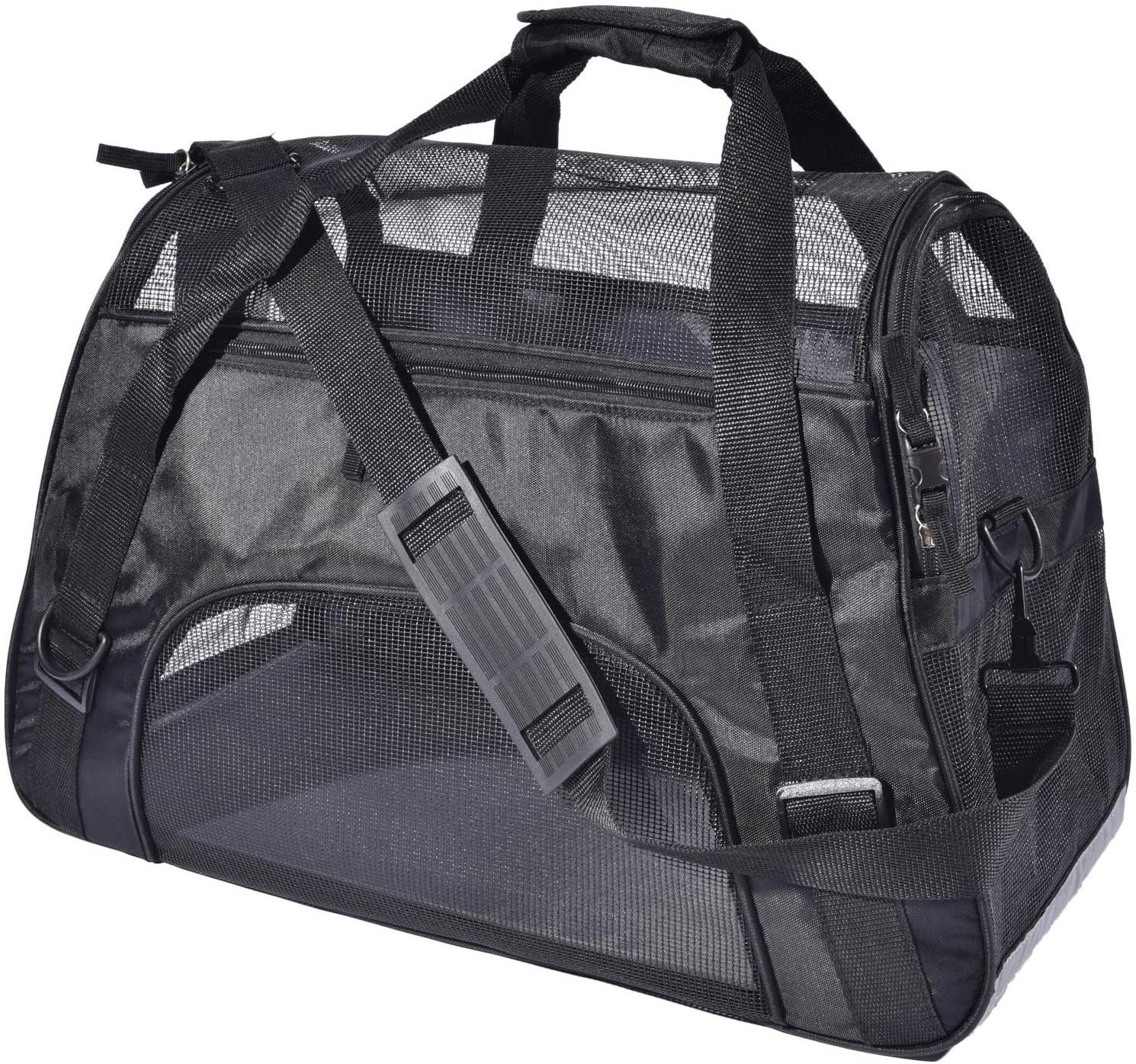 Large Pet Travel Carriers Soft Sided Portable Bags Dogs Cats Airline Approved Dog Carrier