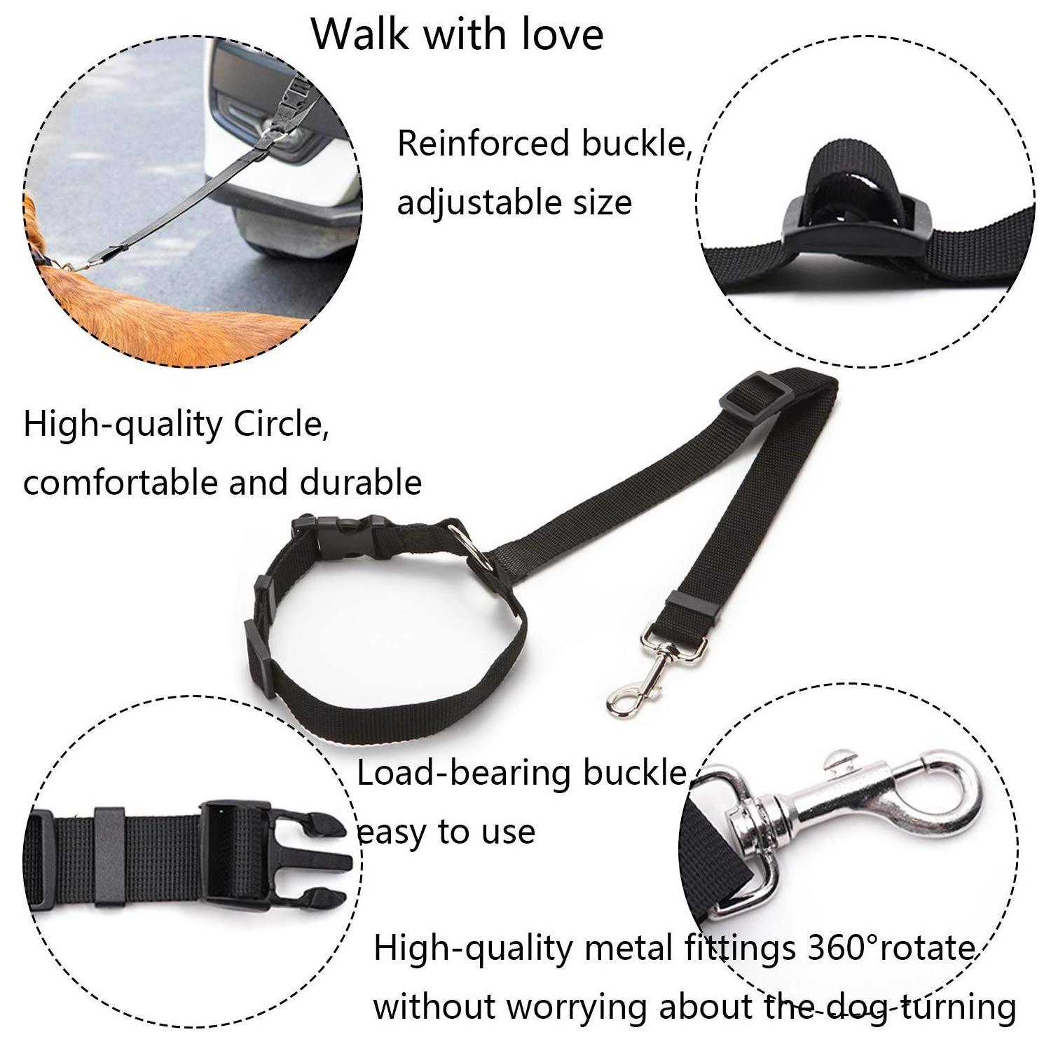 C&C Pet Dog Cat Car Seat Belt Dog Accessories Adjustable Harness Lead Leash Small Medium Travel Clip Puppy Collar Leash Pet dog