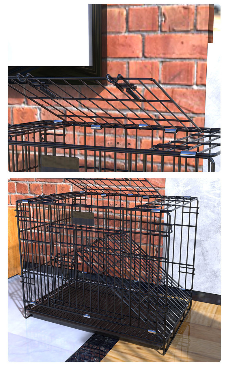 Wholesale Manufacturer 30 36 42 48 Inch Metal Foldable Dog Crates Cage,Metal Folding Dog Cage Xxl Black Impact Dog Kennel Crate