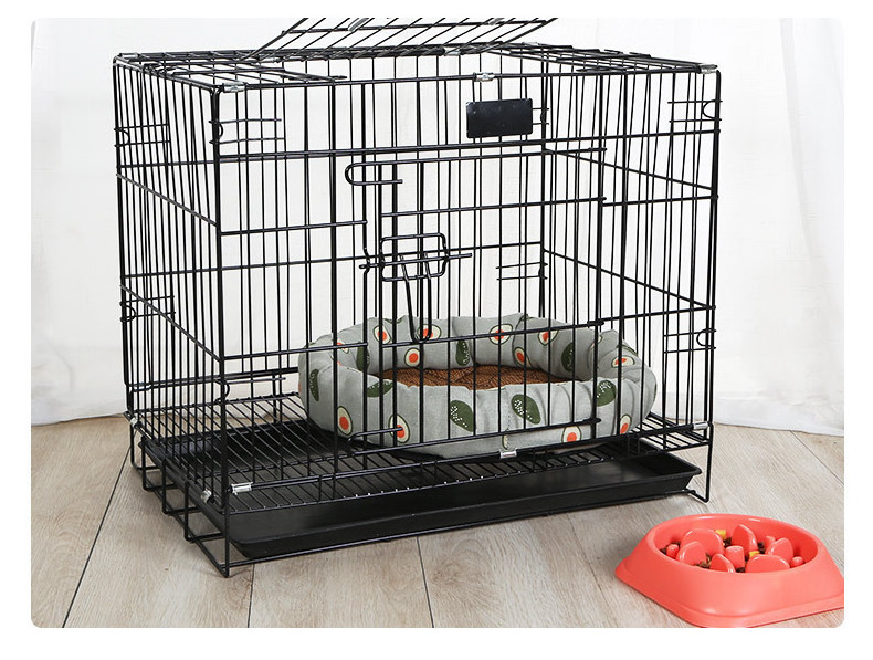 Wholesale Manufacturer 30 36 42 48 Inch Metal Foldable Dog Crates Cage,Metal Folding Dog Cage Xxl Black Impact Dog Kennel Crate