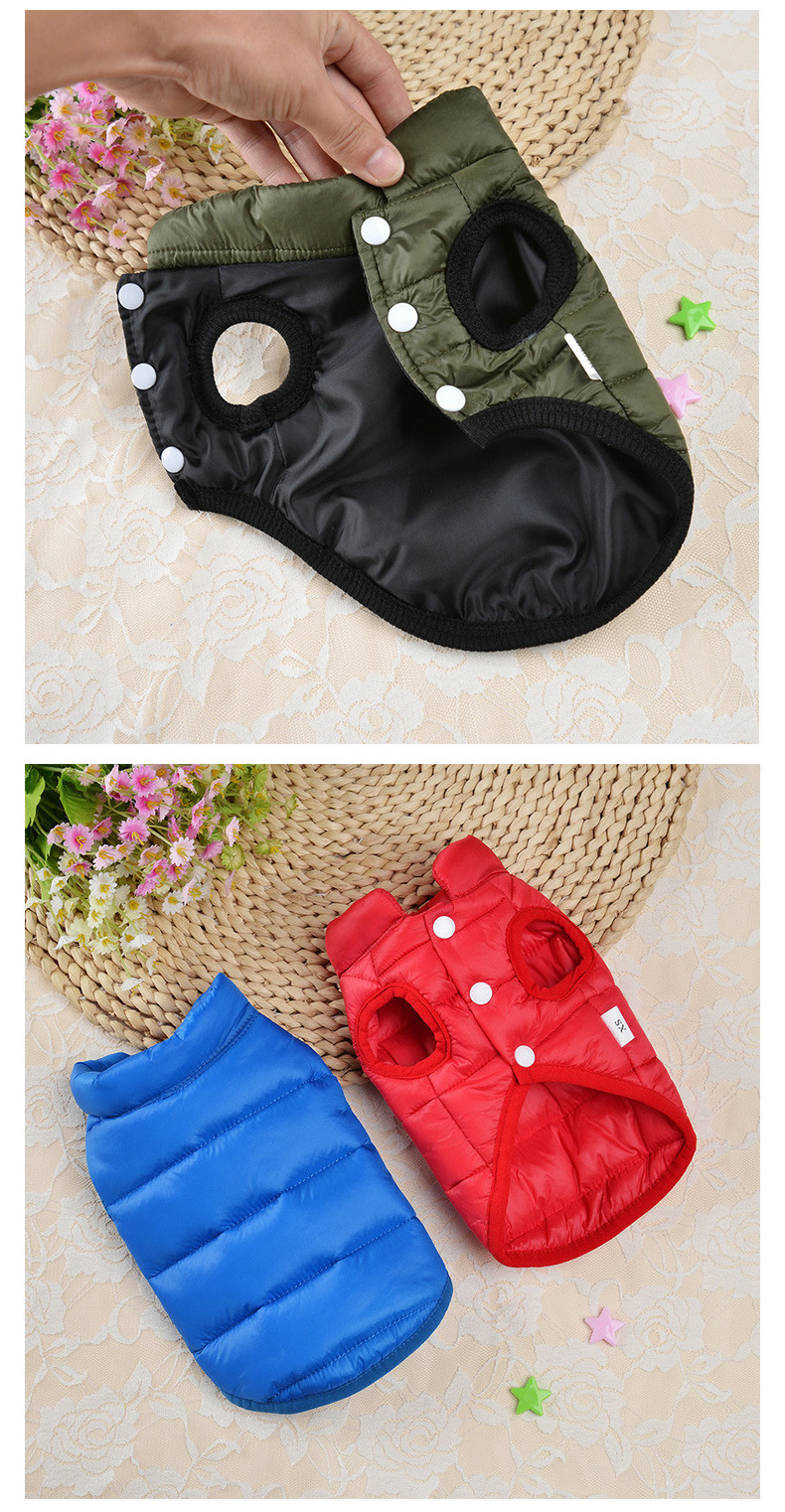 Pet Leather Jacket Winter Dog Clothes with Fur Collar Doggy Puppy Coat Small Pet Apparel