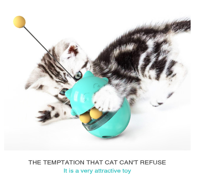 C&C Cat toy funny pet training tool cat ball toy tumbler kitty puzzle shake toy