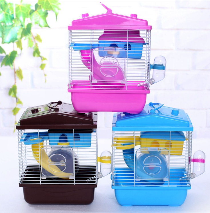 Manufacturer wholesale custom acrylic luxury foldable carrier portable castle hamster cage hamster accessories