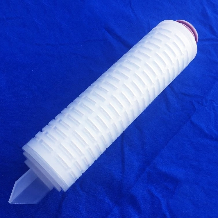 0.2 Micron 10 20 Inch PP Pleated Membrane Beer Wine Filter Cartridge