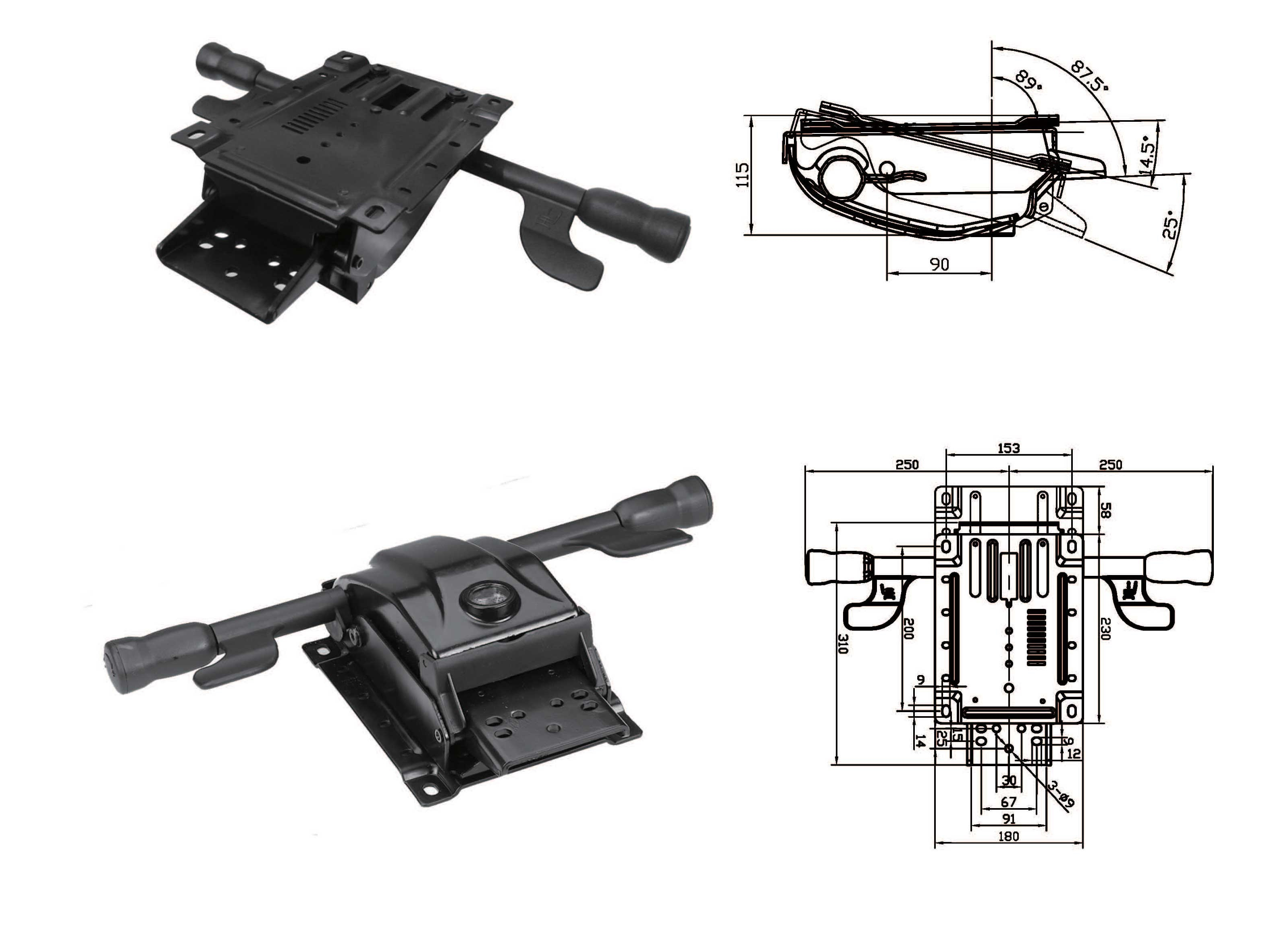 Office Chair Swivel Mechanism Office Seat Height Adjustment Gaming Chair Tilt Mechanism