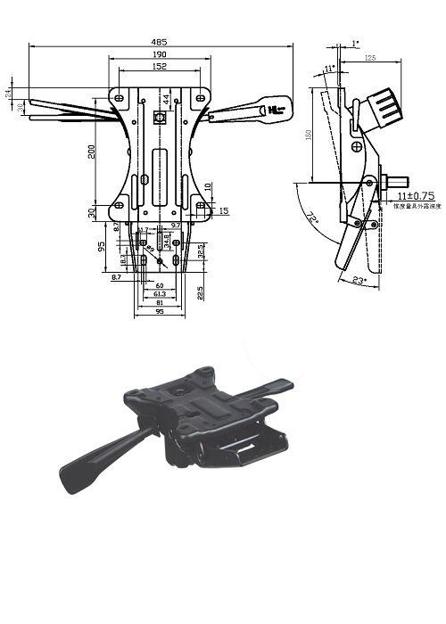 Recliner Chair Mechanism Parts Multifunctional Swivel Lift Chair Mechanism