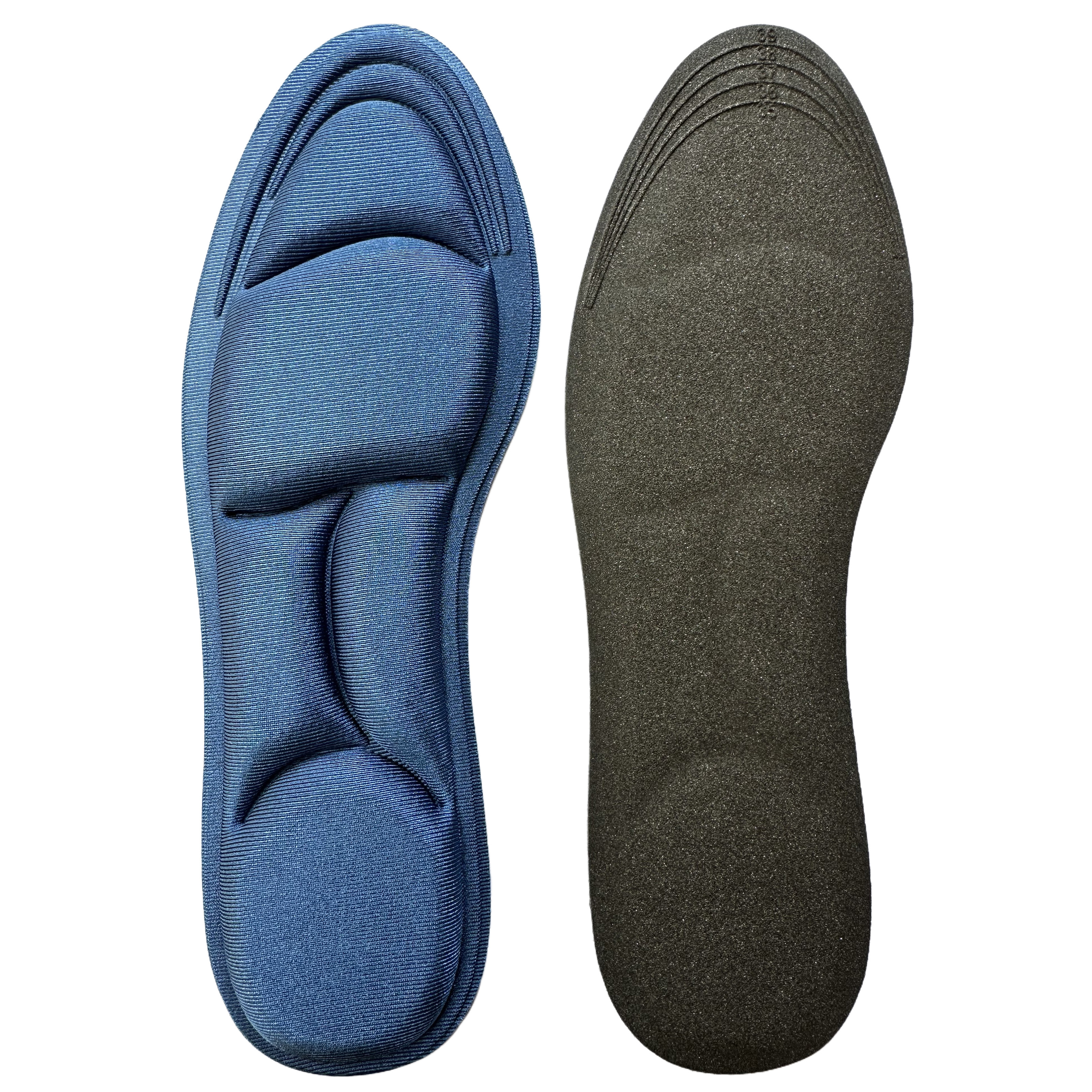 5D Sponge Breathable Cushion Running Insoles for Men and Women Sweat Absorbing and Shock Absorbing Soft Feet Care Shoe Insoles