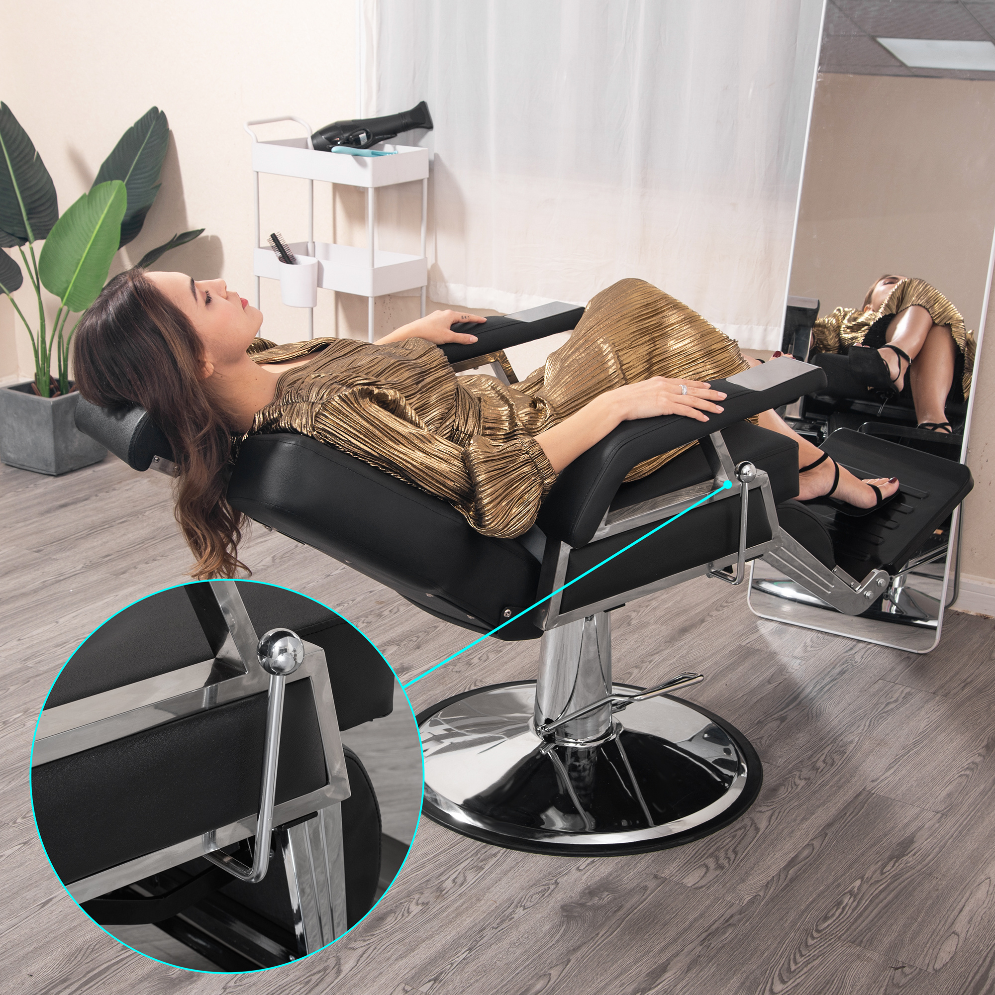 Styling furniture beauty hair cutting salon equipment facial barber chairs