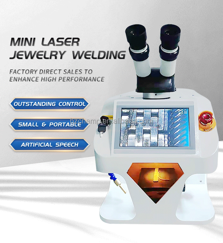 Desktop Portable Mini Small Stainless Steel Gold Silver Jewelry Fiber Laser Spot Welding Machine Price