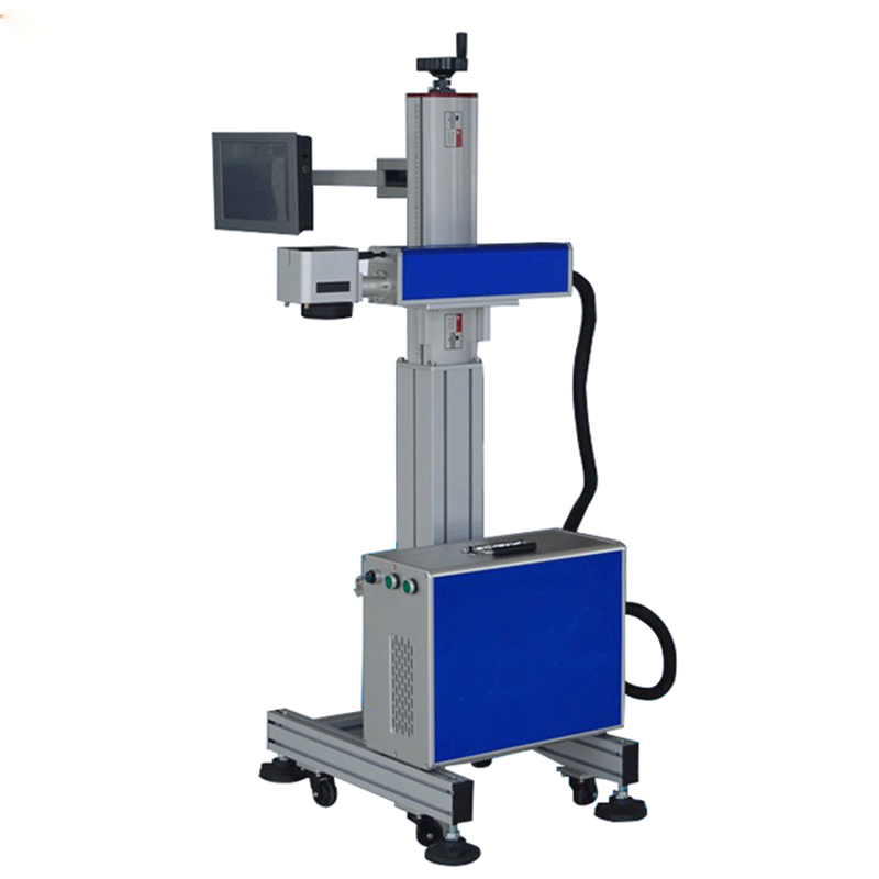 Automatic Feeding Laser Marker 20w 30w 50w Fiber Laser Flying Marking Machine With Conveyor Belt For Pen Marking