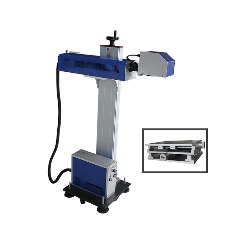 Automatic Feeding Laser Marker 20w 30w 50w Fiber Laser Flying Marking Machine With Conveyor Belt For Pen Marking