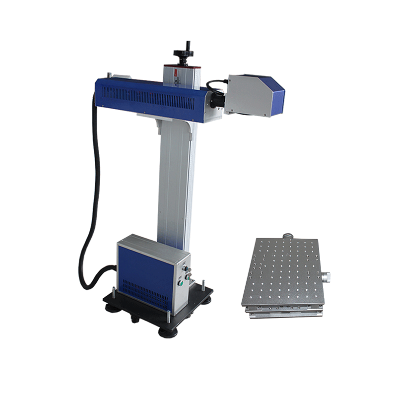 Automatic Feeding Laser Marker 20w 30w 50w Fiber Laser Flying Marking Machine With Conveyor Belt For Pen Marking