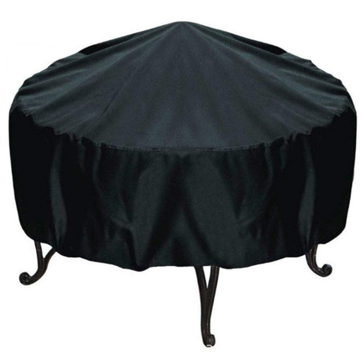 Foldable Portable Polyester Heavy Duty Round Customized Patio Fire Pit Cover