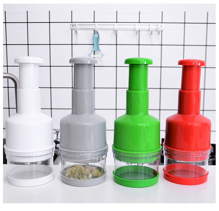 Stainless steel hand-pressed vegetable cutter, onion chopper, multifunctional ginger and garlic dicer