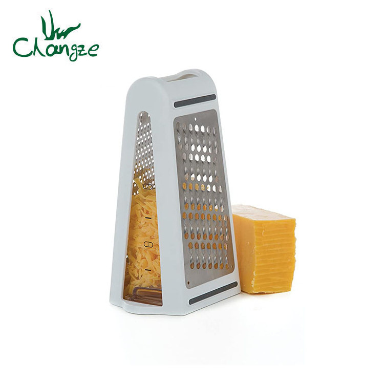 Cheese Double-Sided Grater with Food Storage Container,2 in 1 Multi Grater Cheese Cutter For Wholesale