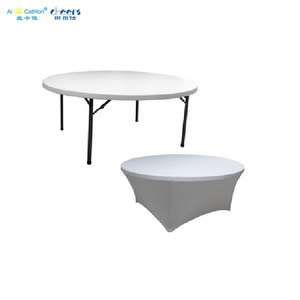 Wholesale Lightweight Portable Plastic Folding Round Dinning Banquet Table For Events Party