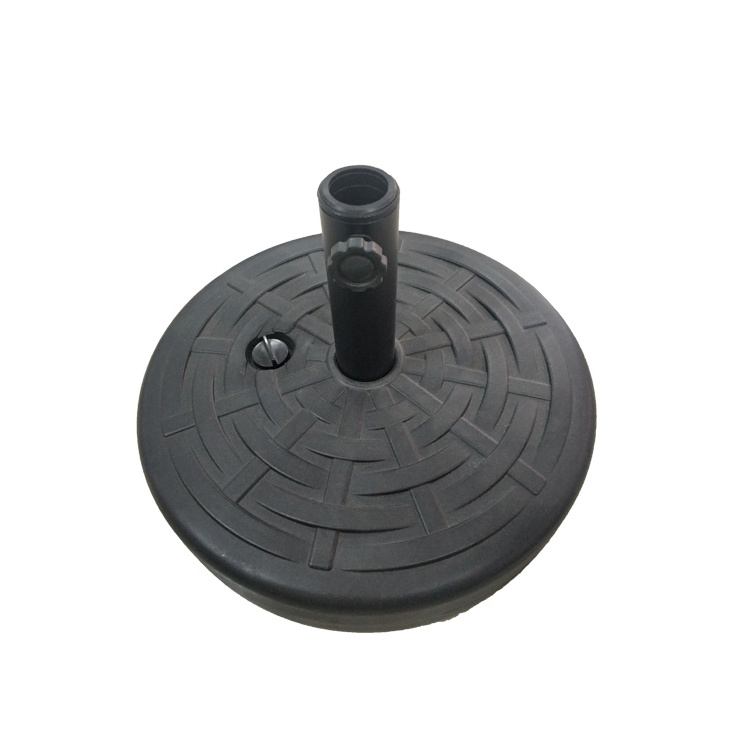 Heavy Duty 14kg  Round Braided Design HDPE Plastic Umbrella Base Filled with Water for Banana Umbrella