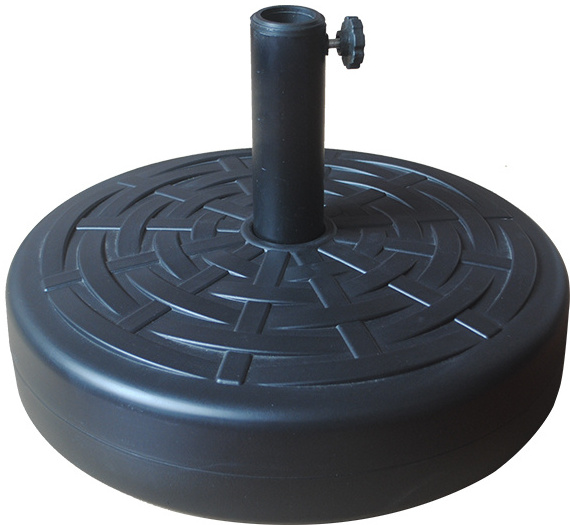 Heavy Duty 14kg  Round Braided Design HDPE Plastic Umbrella Base Filled with Water for Banana Umbrella