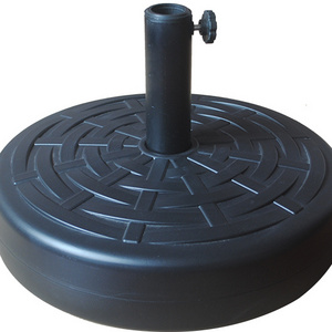 Heavy Duty 14kg  Round Braided Design HDPE Plastic Umbrella Base Filled with Water for Banana Umbrella