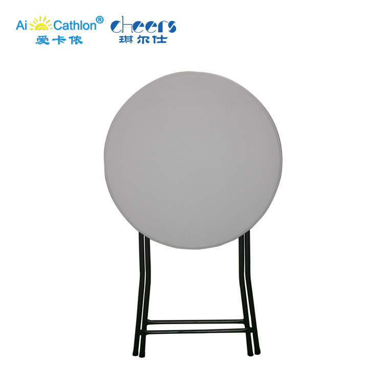 D.80x110cm Foldable Outdoor Folding Plastic Round Bar Cocktail High Top Bistro Table