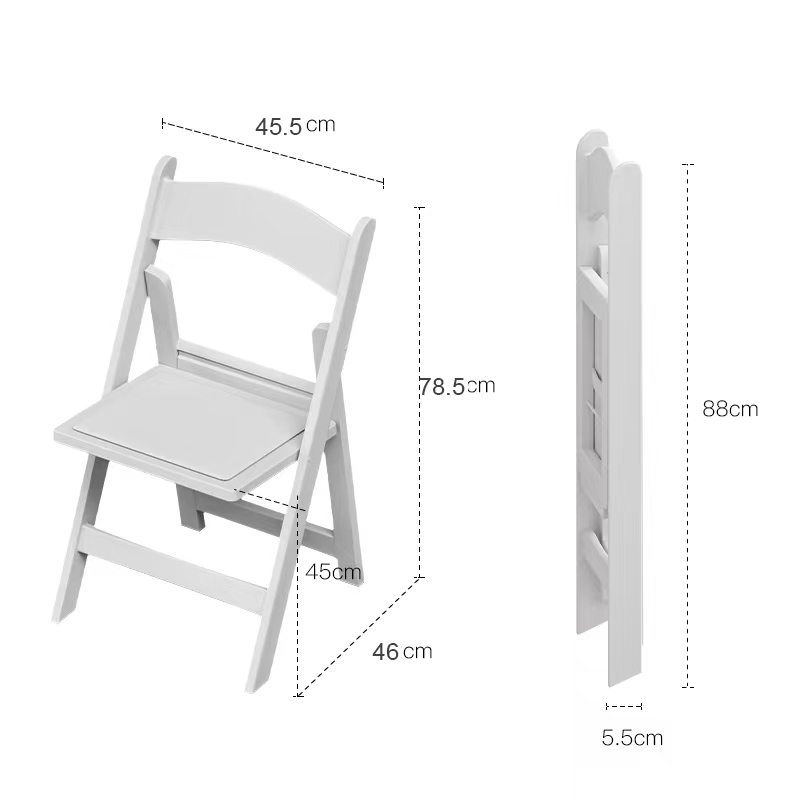 Wedding Banquet Hotel Restaurant Dining Furniture Plastic Outdoor Garden Resin White Folding Wimbledon Event Chairs