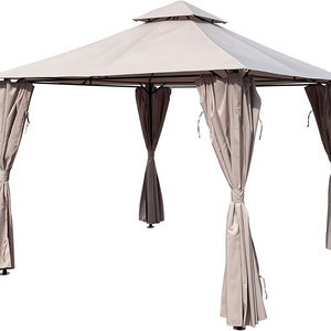 khaki 10 x10 Oxford waterproof and durable, suitable for outdoor courtyard garden, awnings gazebo canopy top