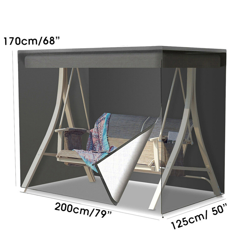 3 Seat Garden swing cover waterproof Patio Porch Furniture Swing Chair 600D Patio Cover Hammock patio swing cover