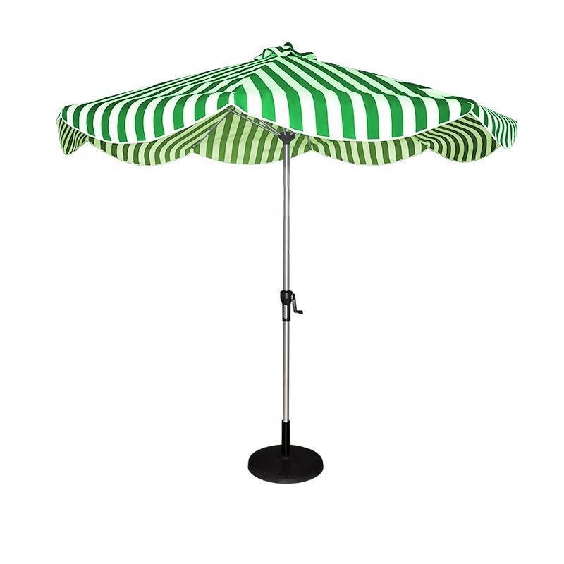 Outdoor Square Aluminum Patio Umbrella Market Striped Umbrella Rainproof Sunscreen Tent replacement cover