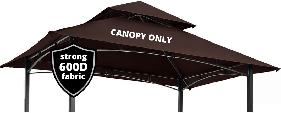 Hot Sell Double Tiered BBQ Tent Roof Top Cover Outdoor Grill Gazebo Replacement Canopy and gazebo replacement cover