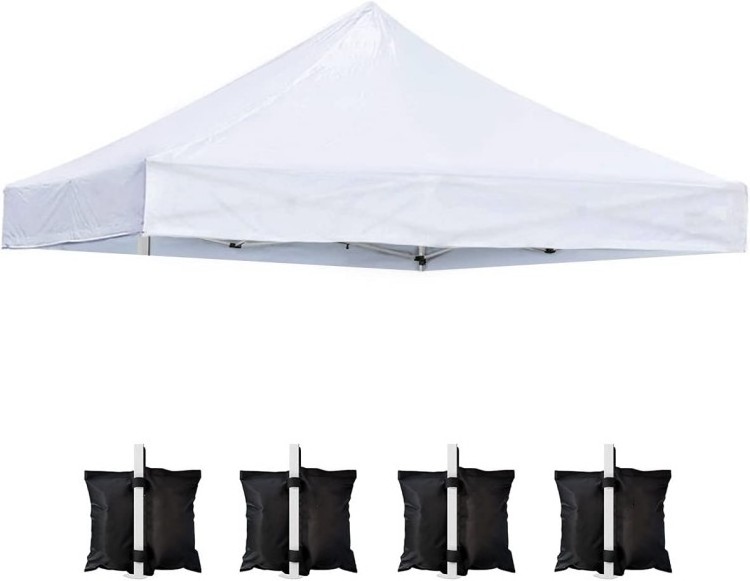 Made China Gazebo Outdoor Garden Pop up Heavy Duty Double Flat Roof Sunshade Metal Grill 3x3 Patio Gazebo