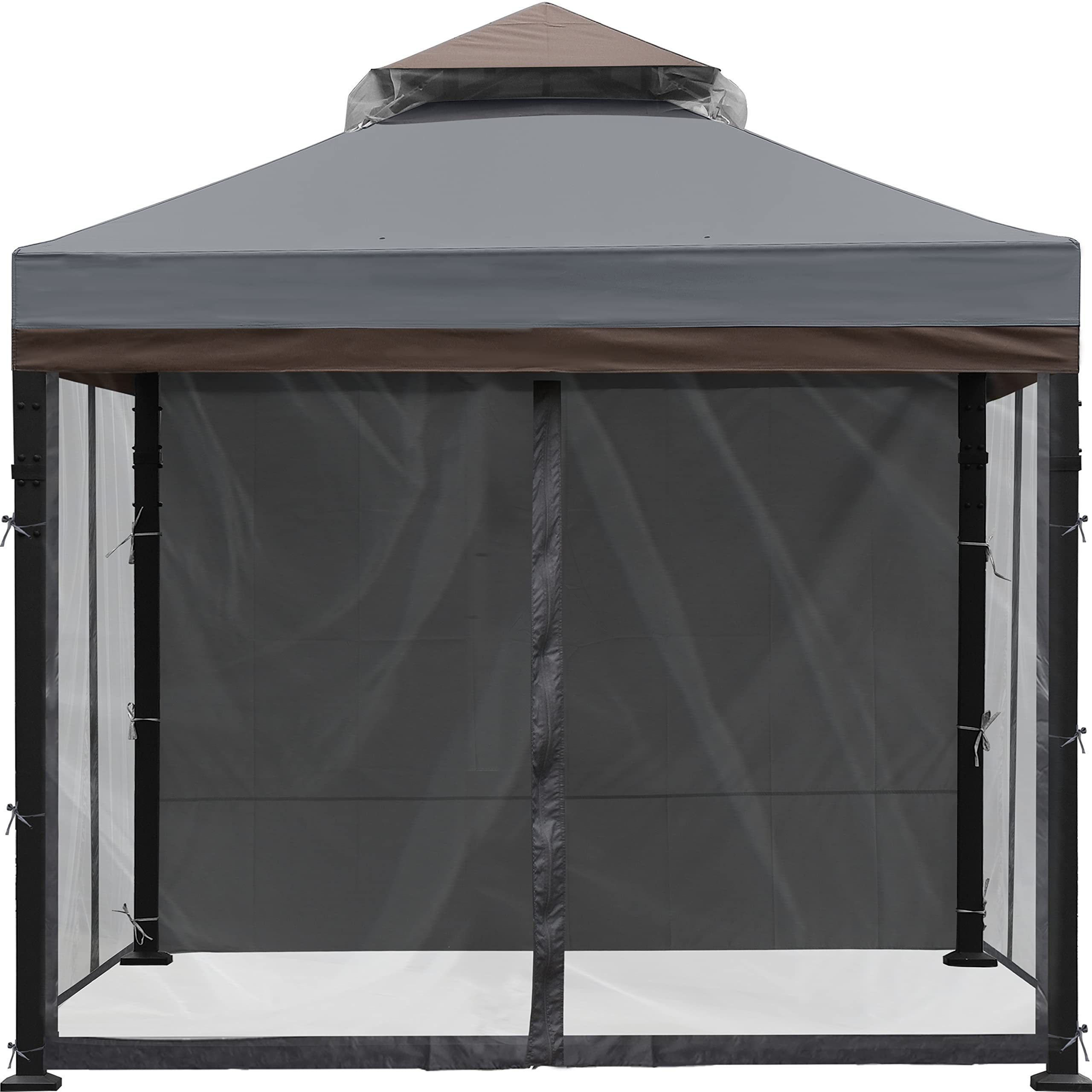 Hardtop Outdoor Gazebos Double-top outdoor patio gazebo garden tent Garden Gazebo With Mosquito Netting