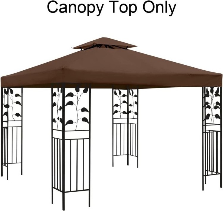 10'X10' Gazebo Canopy Replacement Cover Gazebos Pop Up Tent Shelter Sunshade Waterproof Roof Top