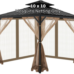 Hot Sell useful replacement mosquito netting for 10x10 gazebo patio outdoor waterproof