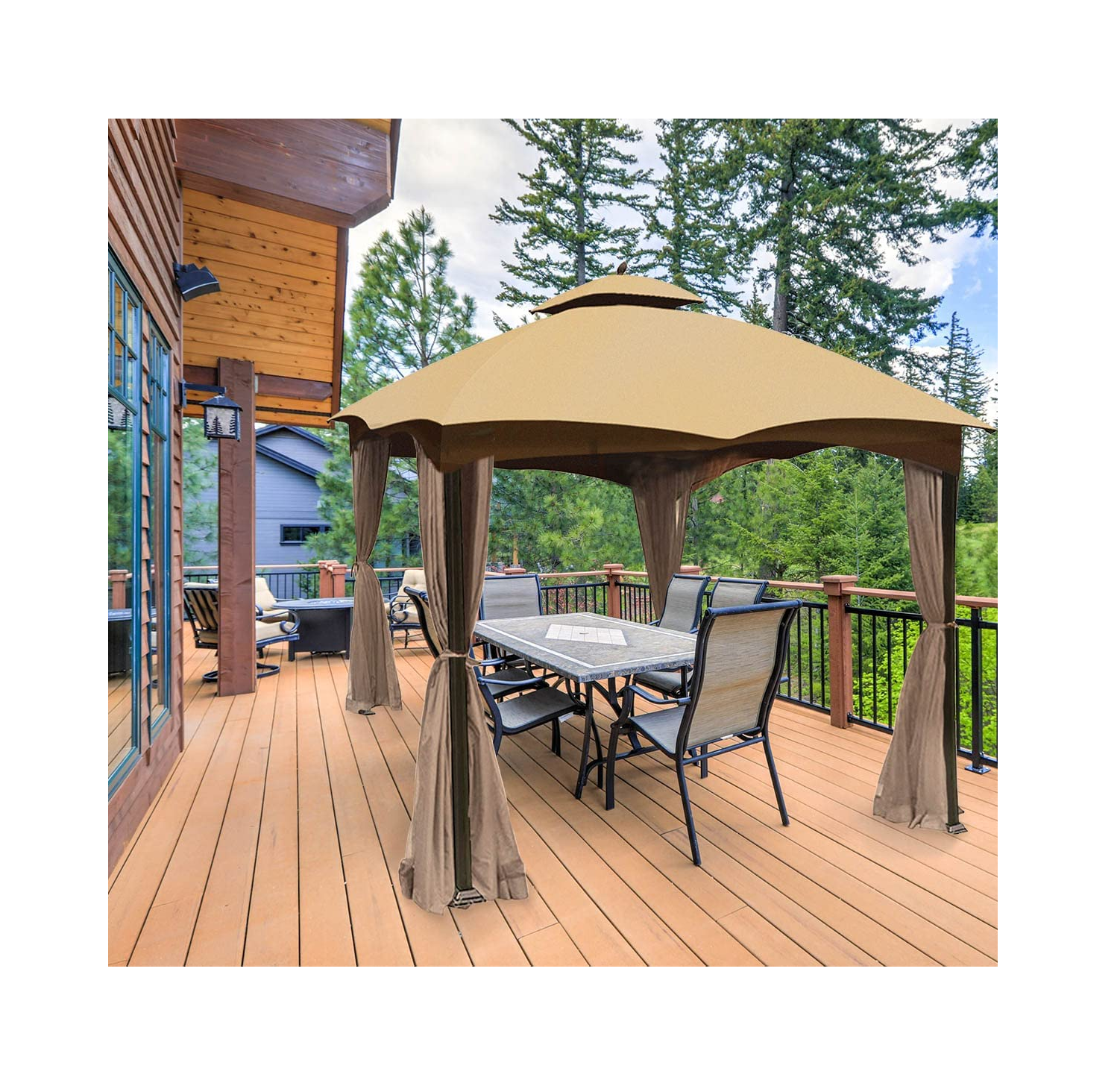 Gazebo pavilion replacement roof outdoor BBQ garden  top gazebo and patio gazebo canopy for tents