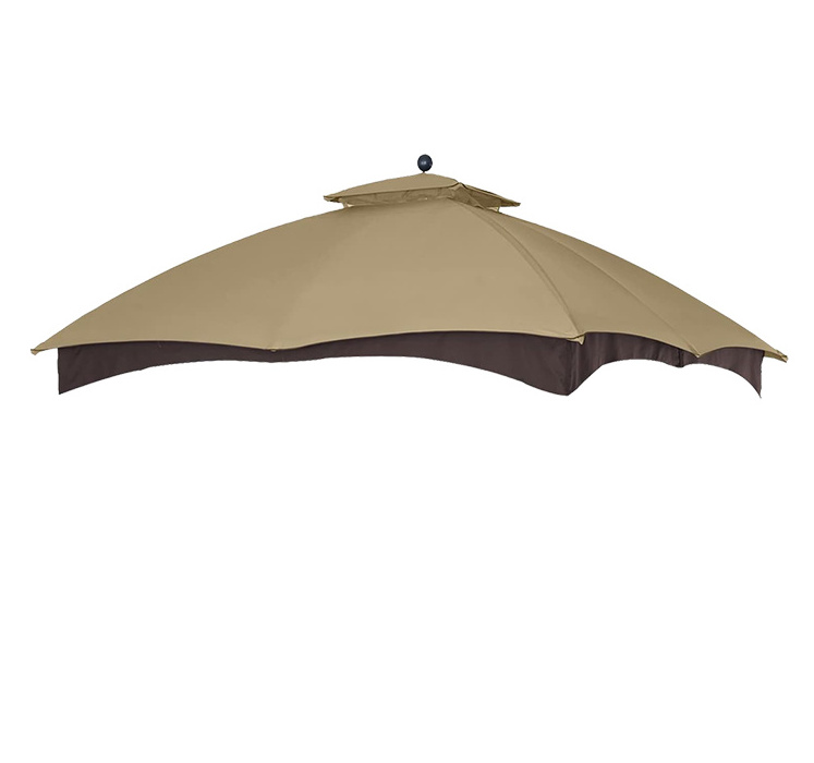 Outdoor Garden Patio Sun Shade Gazebo Replacement Top Double Tier Canopy Replacement Top for Pop Up Canopy Tent