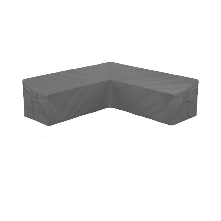 Factory Heavy Duty Garden Patio Outdoor Windproof Dustproof Waterproof V-shaped Sofa Cover Patio Sectional Furniture Cover