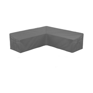 Factory Heavy Duty Garden Patio Outdoor Windproof Dustproof Waterproof V-shaped Sofa Cover Patio Sectional Furniture Cover