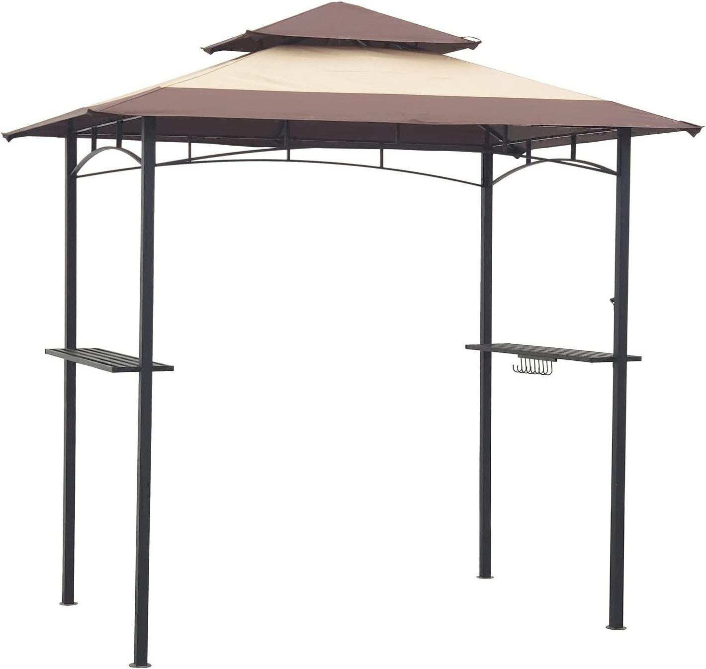 Khaki Oxford  waterproof and UV resistant, suitable for barbecue outdoor patio gazebo, roof canopy top